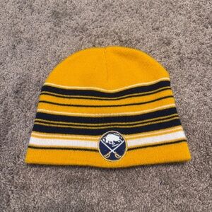 Buffalo Sabres Winter Beanie Hat Cap Adult Yellow Blue NHL Logo